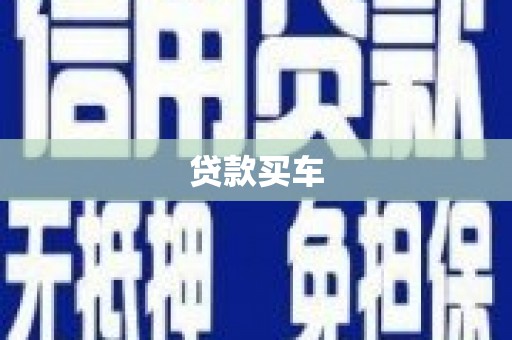 雨山贷款买车