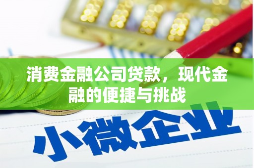 古田消费金融公司贷款，现代金融的便捷与挑战
