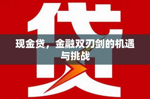 滦南现金贷，金融双刃剑的机遇与挑战