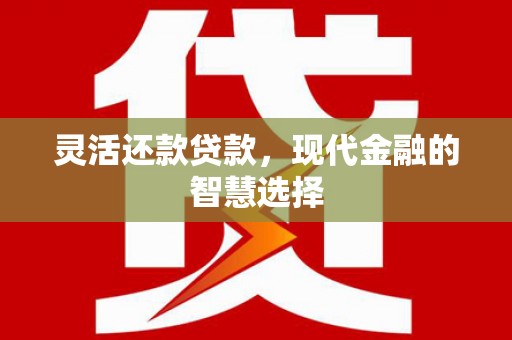 安陆灵活还款贷款，现代金融的智慧选择