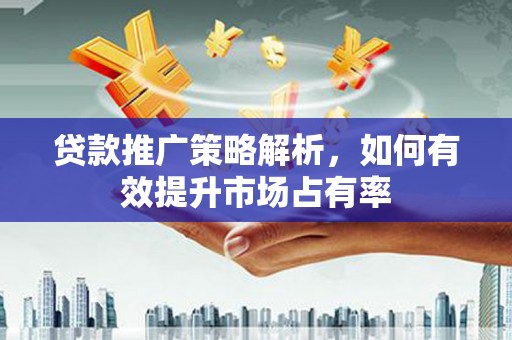 南康贷款推广策略解析，如何有效提升市场占有率