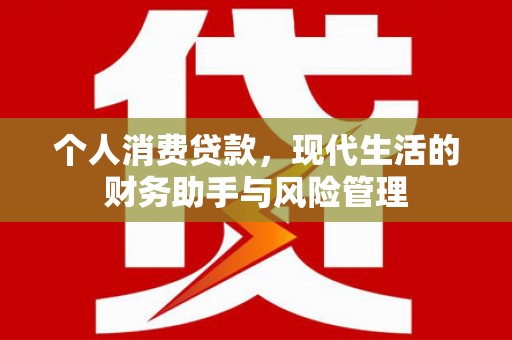 孝感个人消费贷款，现代生活的财务助手与风险管理
