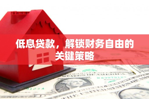 大观低息贷款，解锁财务自由的关键策略