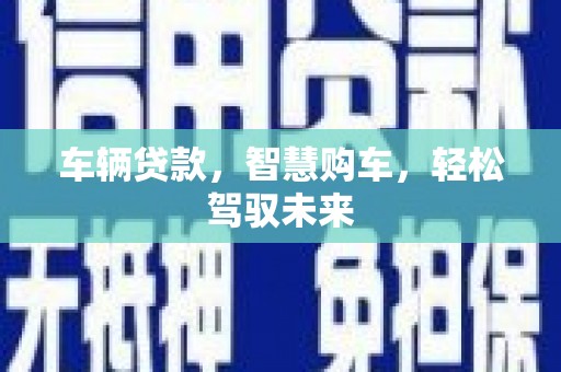 林西车辆贷款，智慧购车，轻松驾驭未来