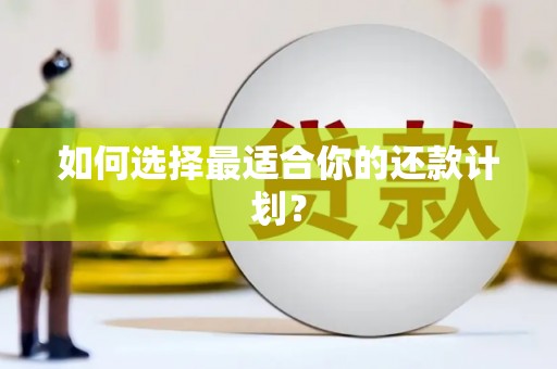 滦县如何选择最适合你的还款计划？