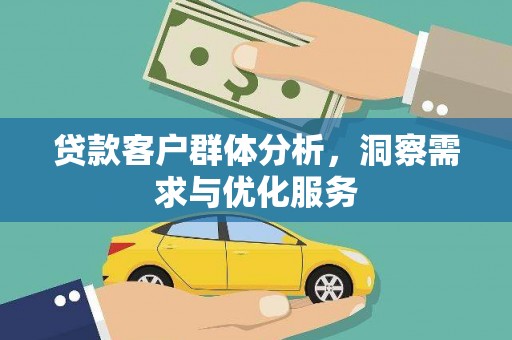 金乡贷款客户群体分析，洞察需求与优化服务
